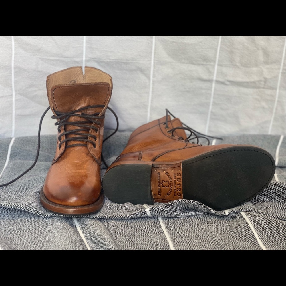 Sutro woman’s hand crafted leather boots size 7. Brand new, never worn. - Picture 3 of 5